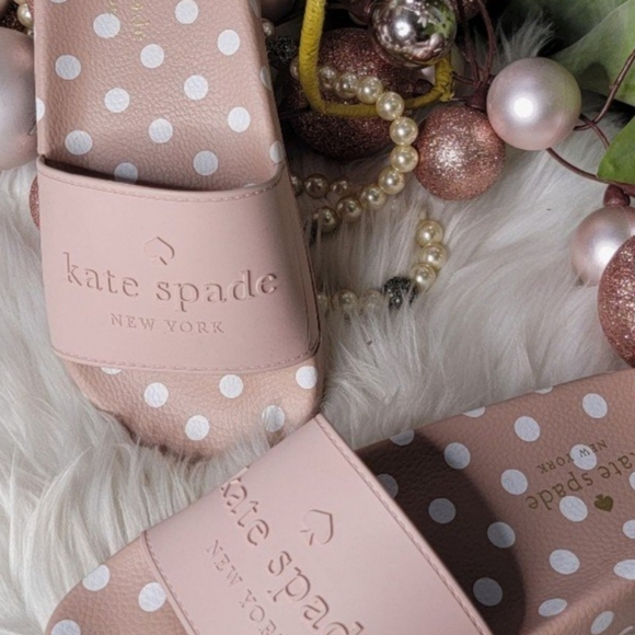 Kate Spade Women's Slides Size:6b DUSTY PINK new - Picture 2 of 6